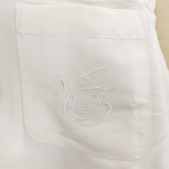 NATIVE OUTFITTERS Camp Shirt Size S New $99 Cream Ivory Hogfish Boating Water - Picture 7 of 10